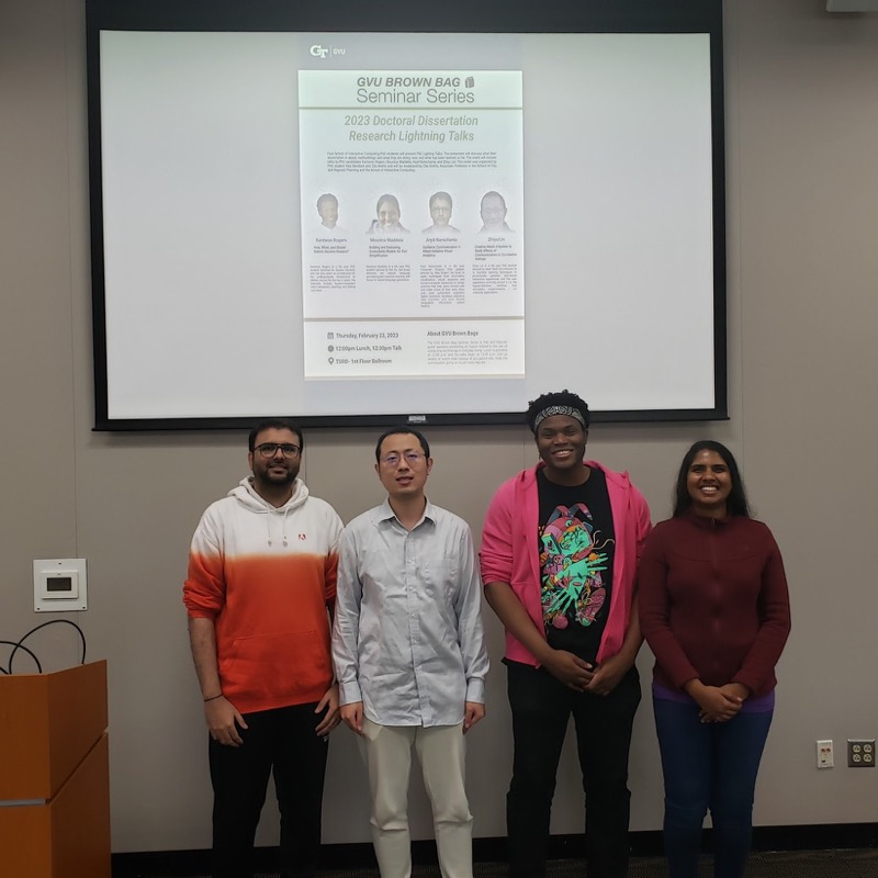 Arpit Narechania among speakers at a GVU lightning talk at Georgia Tech