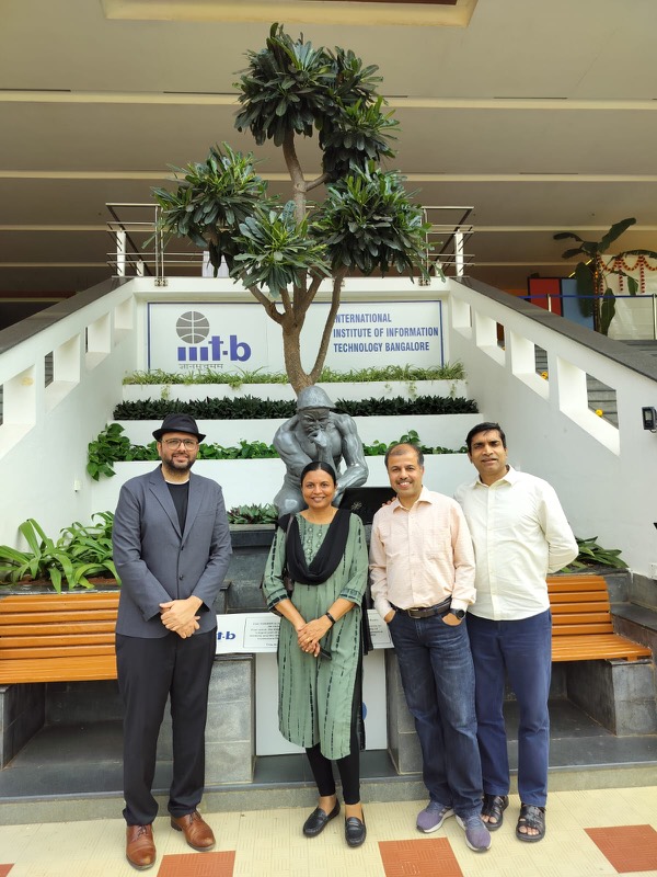 Arpit Narechania giving an invited talk at IIIT Bangalore