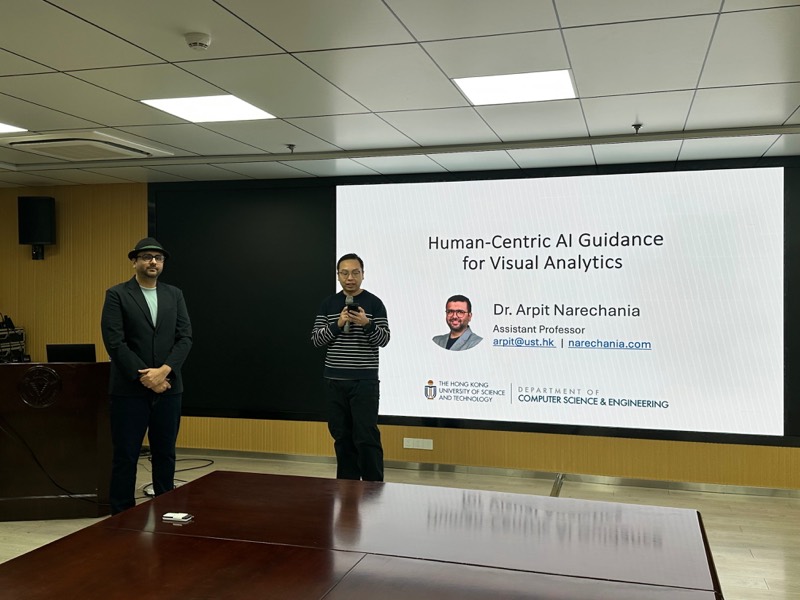 Arpit Narechania giving an invited talk at Zhejiang University